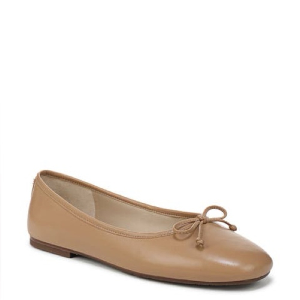 LOFT Camel nude beige Leather ballet Flats